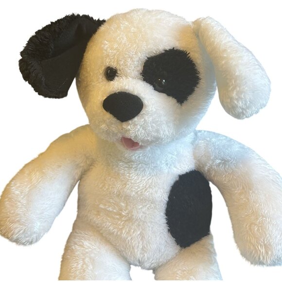 Build-A-Bear White & Black Spots Dog Plush 2015 15" - Picture 3 of 4